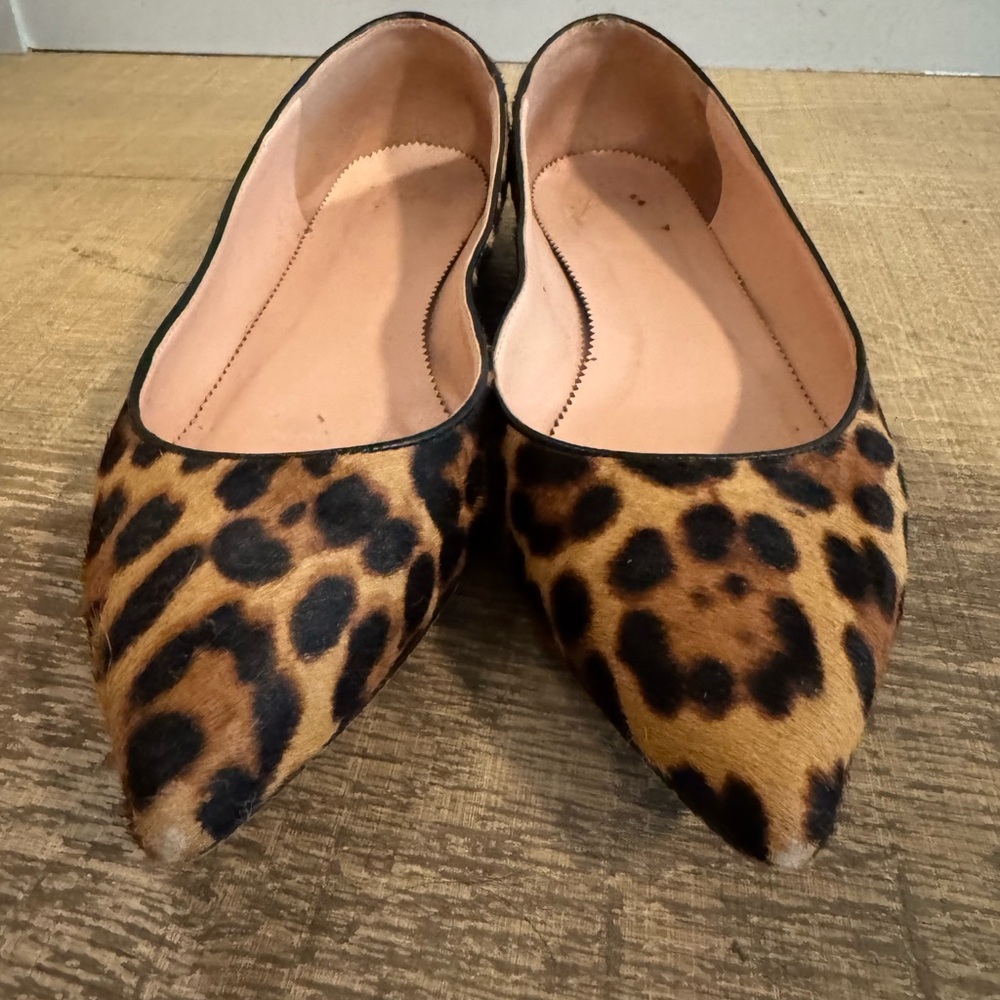 J. Crew Brown Leopard Print Flats